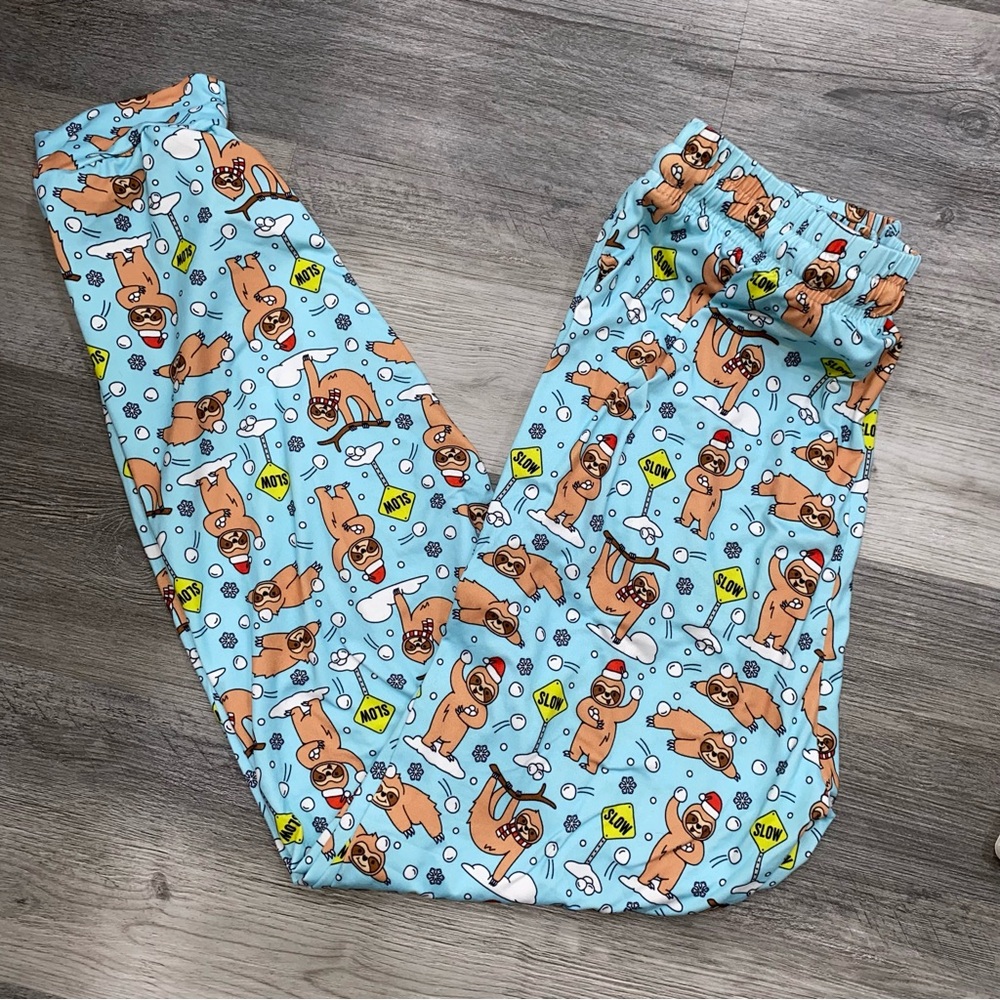 016 Main and local funny print pajama joggers